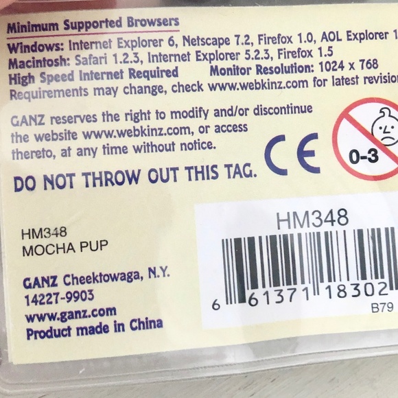 WEBKINZ Mocha Pup, Dog, WITH CODE, Ganz, Plush, Stuffed Animal, Nice Condition - Picture 14 of 14